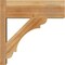 Ekena Millwork Olympic Block Rough Sawn Outlooker, Western Red Cedar, 8"W x 22"D x 22"H OUT08X22X22OLY05RWR - alternate 2